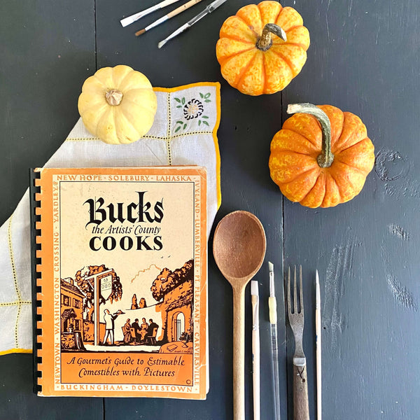 Vintage 1960s Artist's Colony Cookbook - Bucks Cooks - 1969