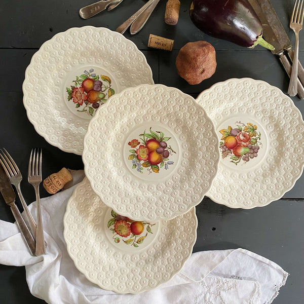 Vintage 1950s Copeland Spode Alden Luncheon Plates - Set of 8