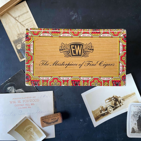 Vintage Top Stone Bouquet Cigar Box by E. Waegemans & Son circa 1920s- – In  The Vintage Kitchen Shop