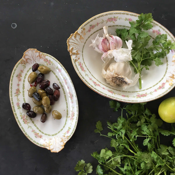 Antique CH Field Limoges Serving Dishes - GDA France - Set of Two