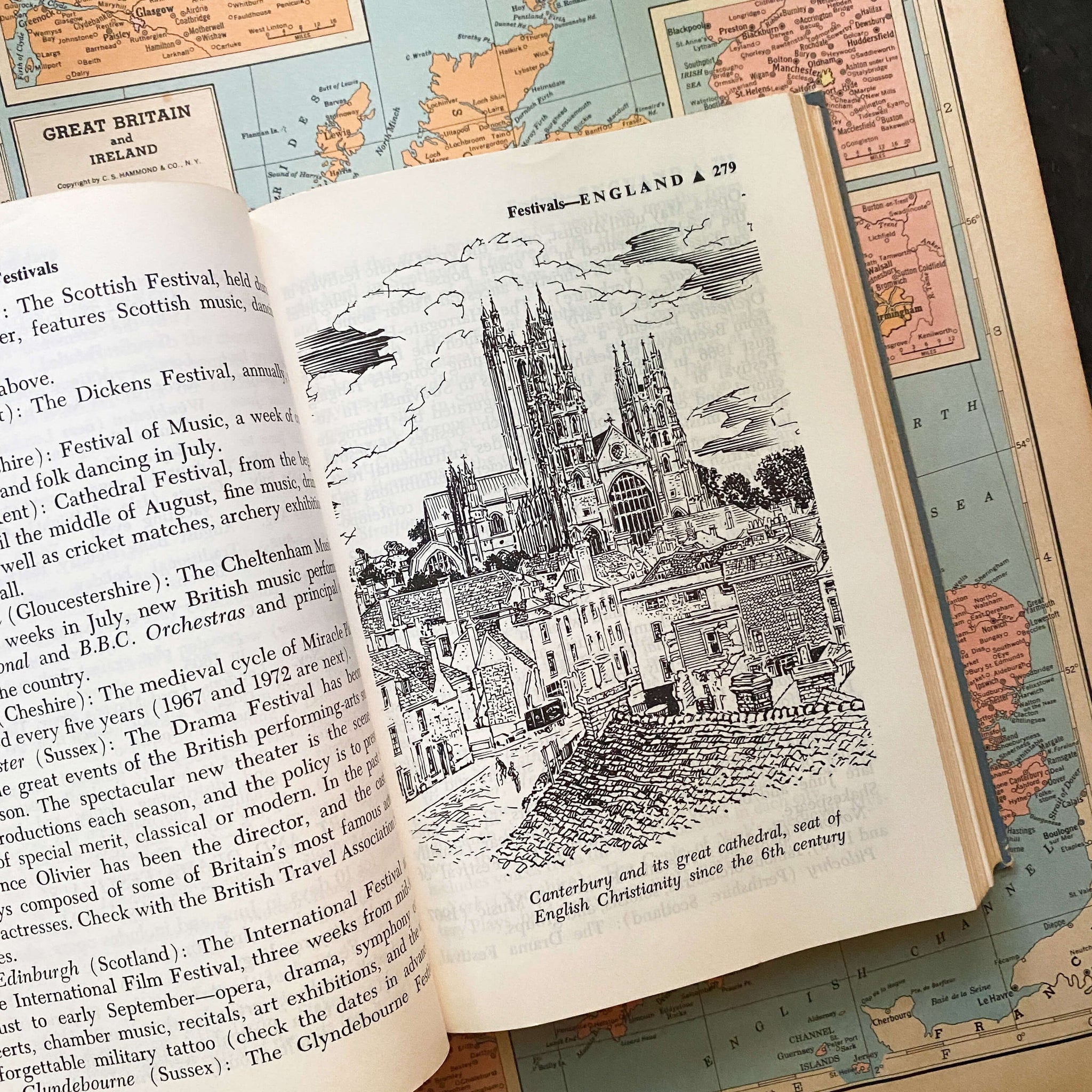Olson's Complete Motoring Guide to The British Isles circa 1967
