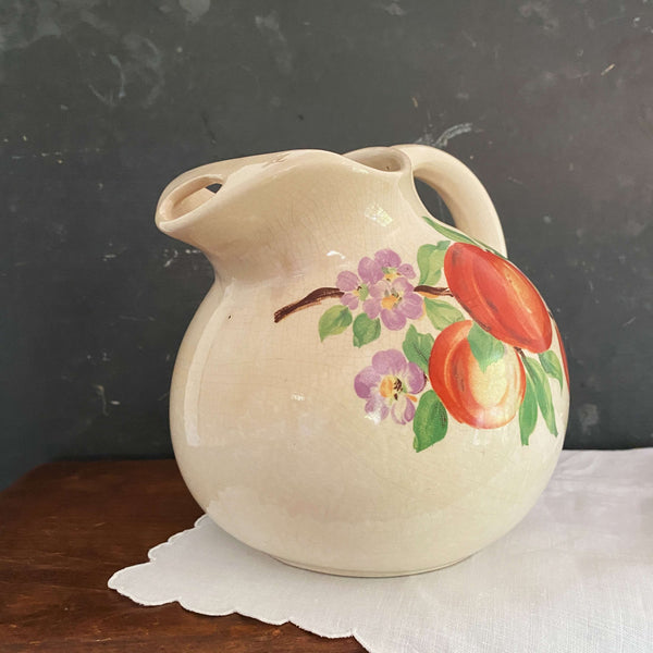 Vintage 1940s Beverage Pitcher Jug Pottery Guild Hostess Ware In