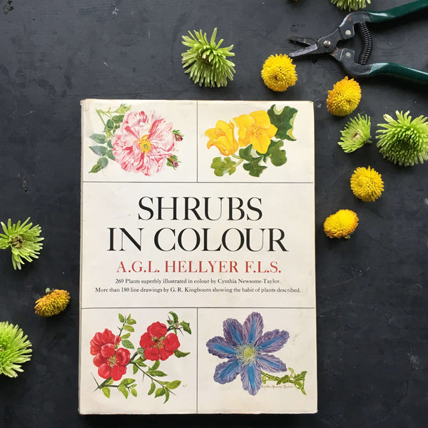 Vintage 1960s Gardening Book - Shrubs in Colour - AGL Hellyer