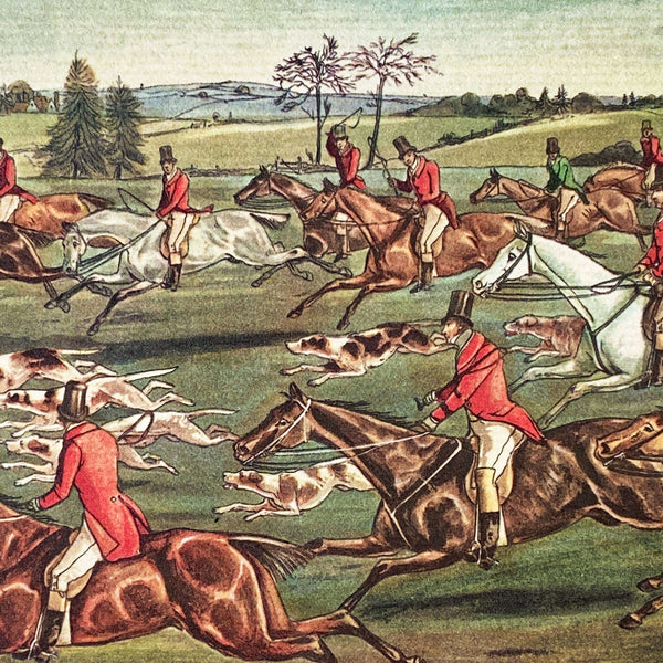 Vintage Fox Hunt Prints by Henry Thomas Alken circa 1960 – In The