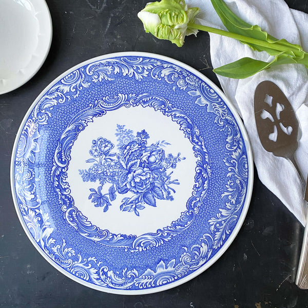 Vintage Spode Cake Plate Blue Room Collection circa 1995 1997
