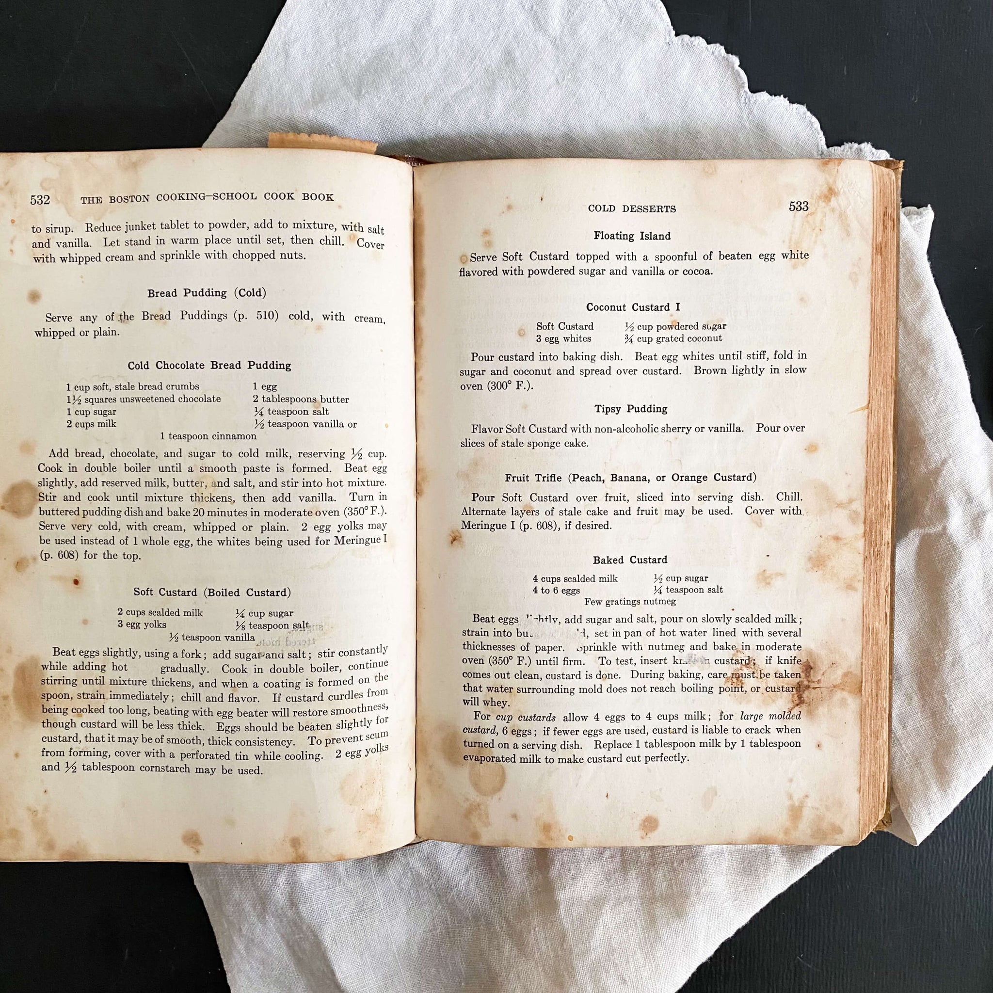 The Boston Cooking School Cook Book by Fannie Merritt Farmer - 1931 Edition