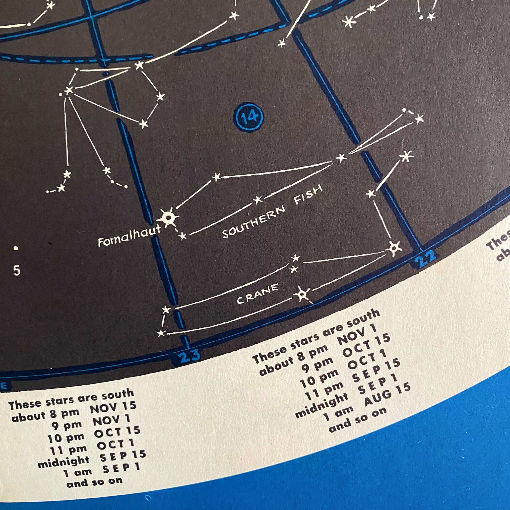 The Stars by H.A. Rey - 1956 Edition Fourth Printing with Wall-Size Chart of the Constellations