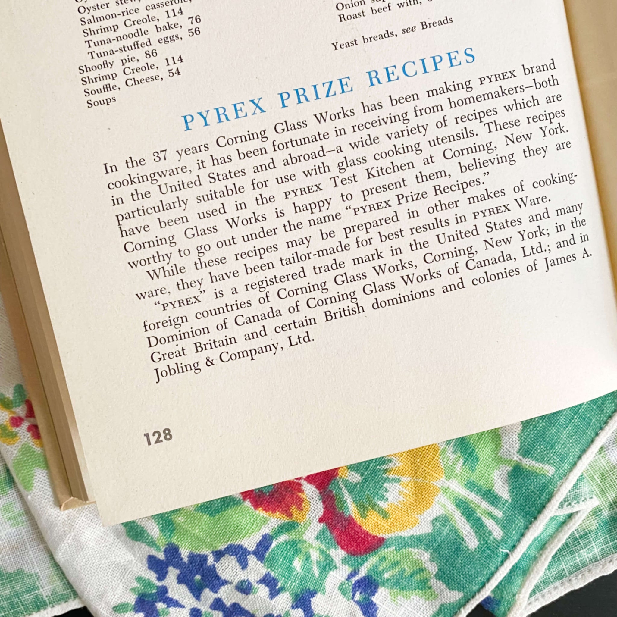 Pyrex Prize Recipes by Corning Glass Works - 1953 Edition