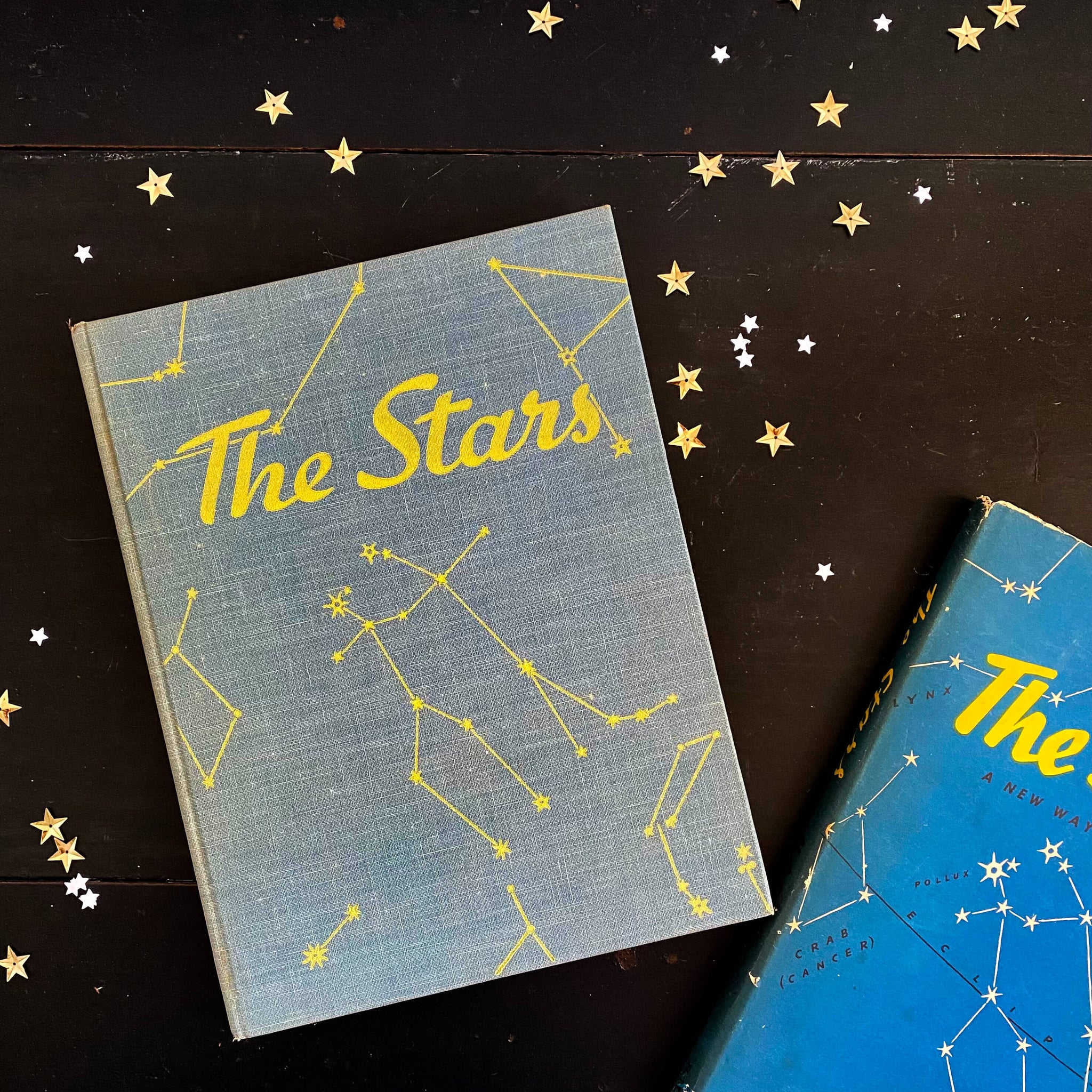 The Stars by H.A. Rey - 1956 Edition Fourth Printing with Wall-Size Chart of the Constellations