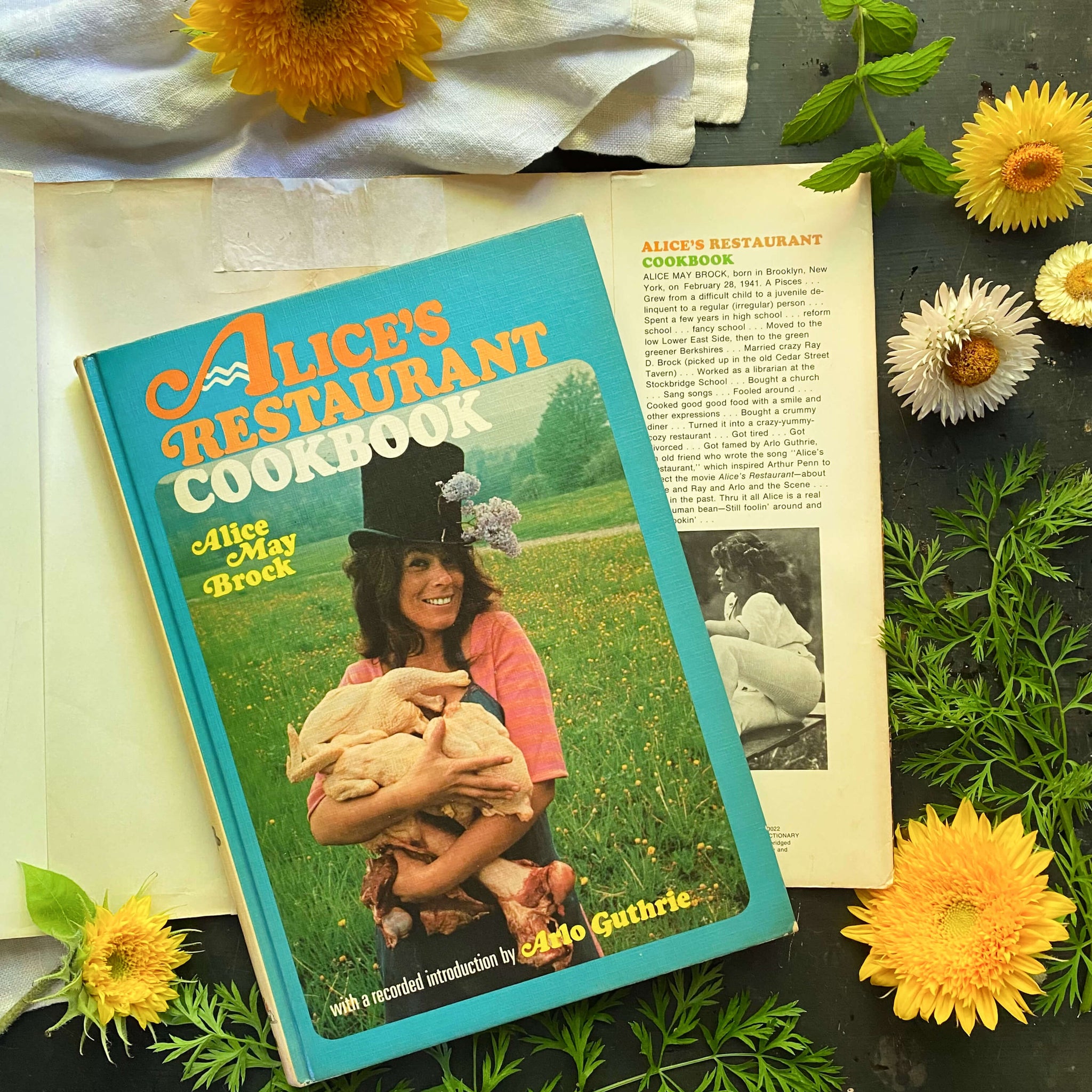 Alice's Restaurant Cookbook by Alice May Brock - Signed 1969 Edition First Printing