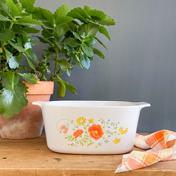 Vintage Corning Ware Wildflower 3 Quart Casserole Dish circa 1977-1985 ...