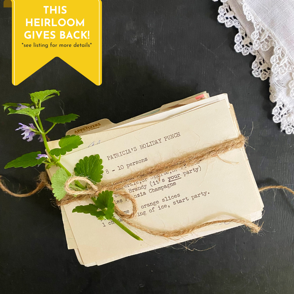 Vintage Mid-to-Late 20th Century Handwritten Recipes in Box Featuring over 200 Recipes