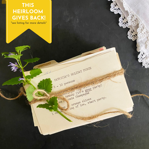 Vintage Mid-to-Late 20th Century Handwritten Recipes in Box Featuring over 200 Recipes