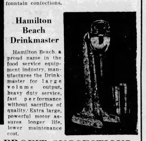Vintage 1940s Hamilton Beach Drinkmaster Milkshake Machine #30 - Working Condition - Jadeite Green