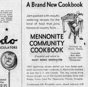 The Mennonite Community Cookbook by Mary Emma Showalter - August 1979 Edition, 24th Printing