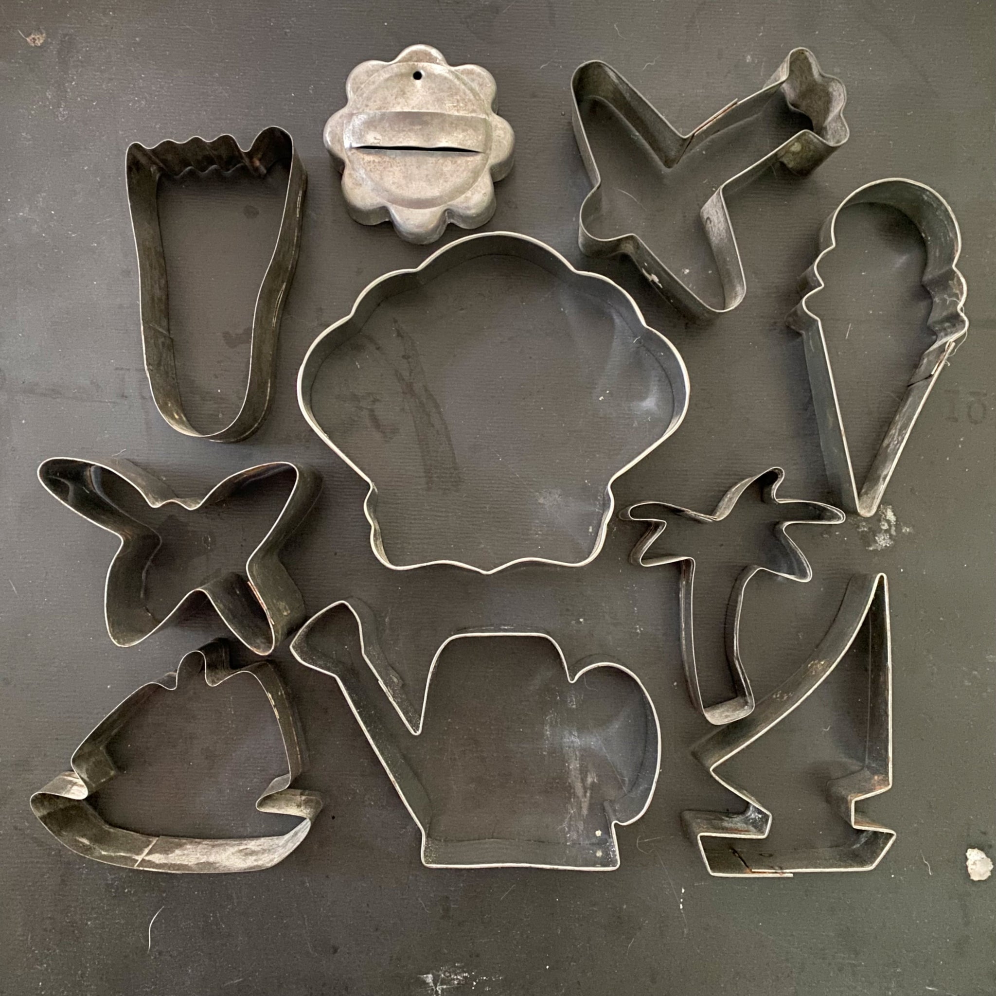 Vintage Metal Cookie Cutters - Summer Fun Collection - Sold Individually