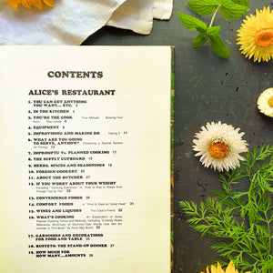 Alice's Restaurant Cookbook by Alice May Brock - Signed 1969 Edition First Printing