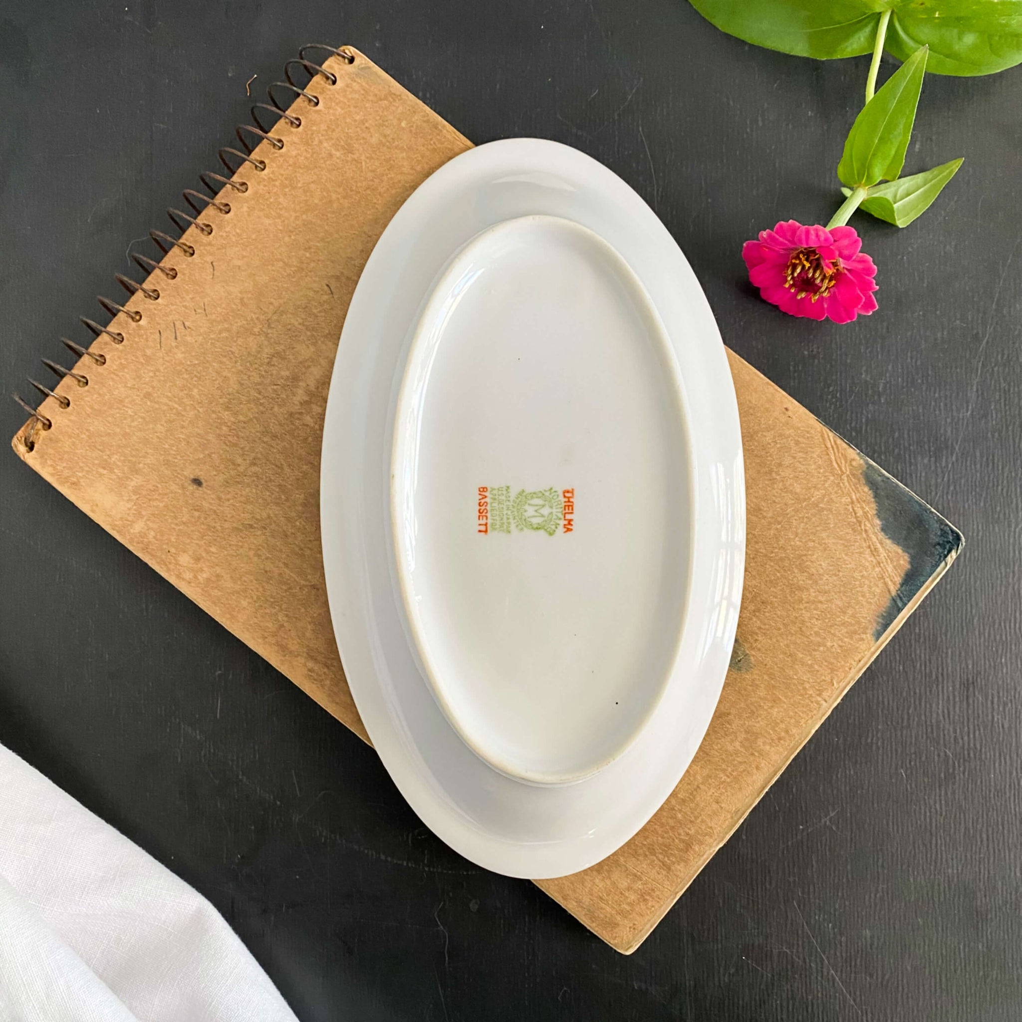 Antique Noritake Thelma Bassett Porcelain Relish Dish circa 1920s