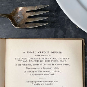 Cooking in Old Creole Days by Celestine Eustis circa 1903 - Rare First Edition Antique Cookbook - RESERVED FOR JOLIE B.