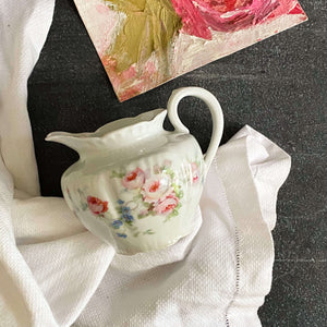 Antique Schwarzenhammer Porcelain Floral Creamer circa 1910-1923 by Schumann & Schreider