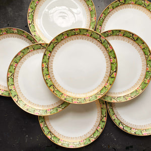 Antique Hutschenreuther Porcelain Salad and Dessert Plates - Set of 10 circa 1857-1920