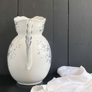 Antique J.H.W. & Sons Wash Pitcher Cannes Pattern circa 1892-1924