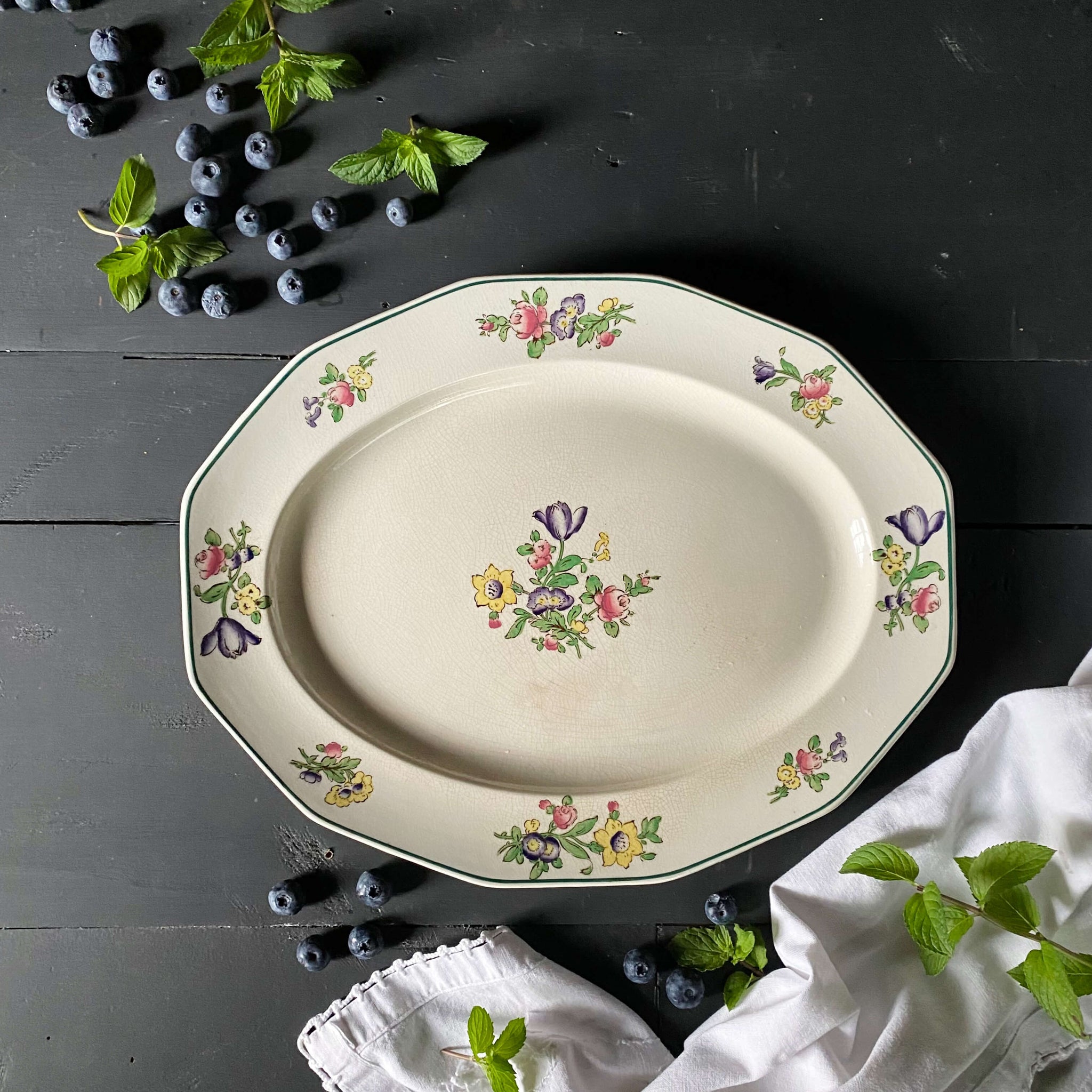Antique Booths Old Staffordshire Platter circa 1920s