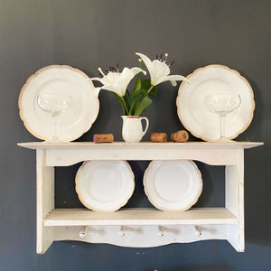 Antique Gold and White French Porcelain Luncheon & Bread Plates - Set of Four circa 1894-1915