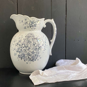 Antique J.H.W. & Sons Wash Pitcher Cannes Pattern circa 1892-1924