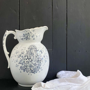 Antique J.H.W. & Sons Wash Pitcher Cannes Pattern circa 1892-1924