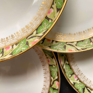 Antique Hutschenreuther Porcelain Salad and Dessert Plates - Set of 10 circa 1857-1920