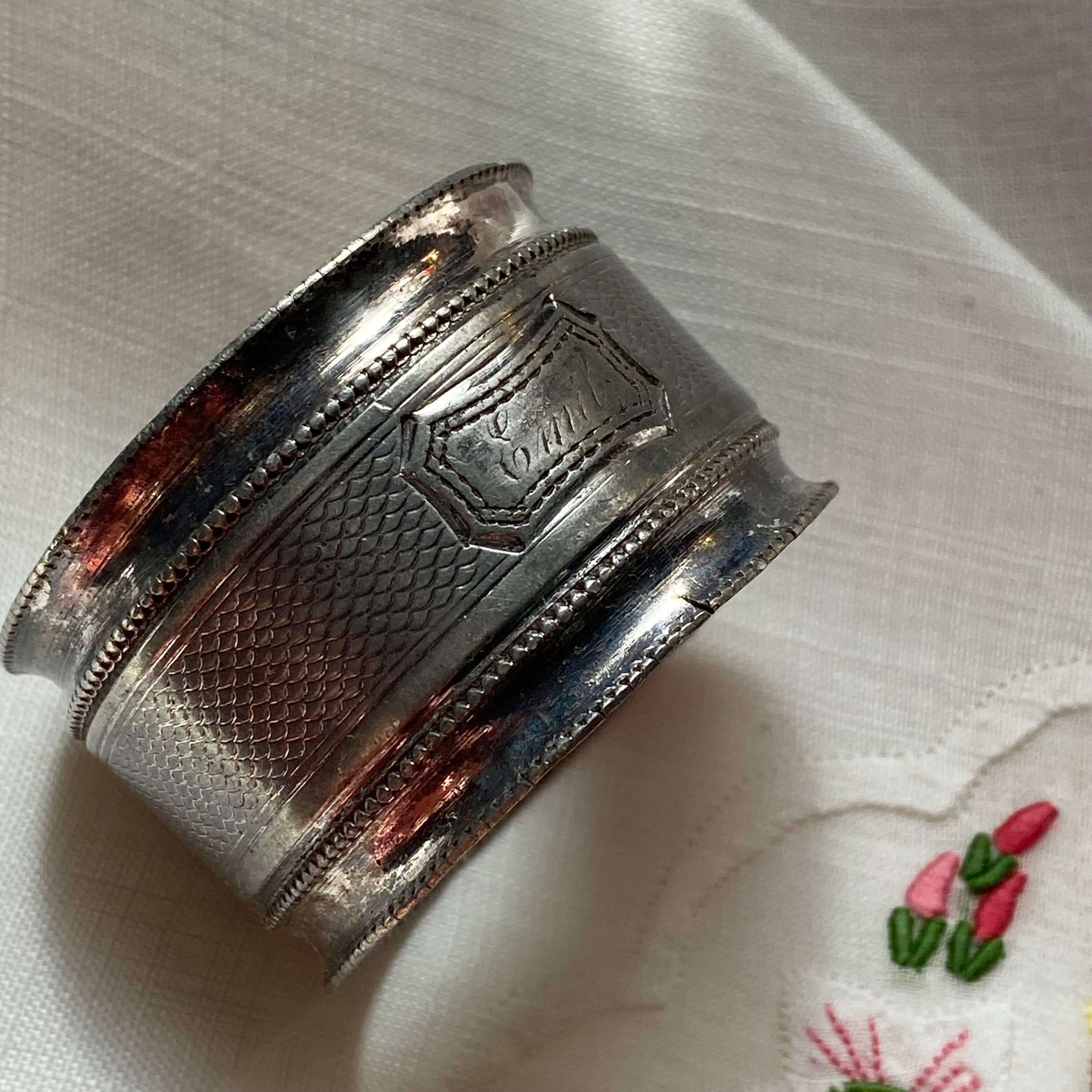 Mismatched Set of Vintage and Antique Napkin Rings - Set of Five