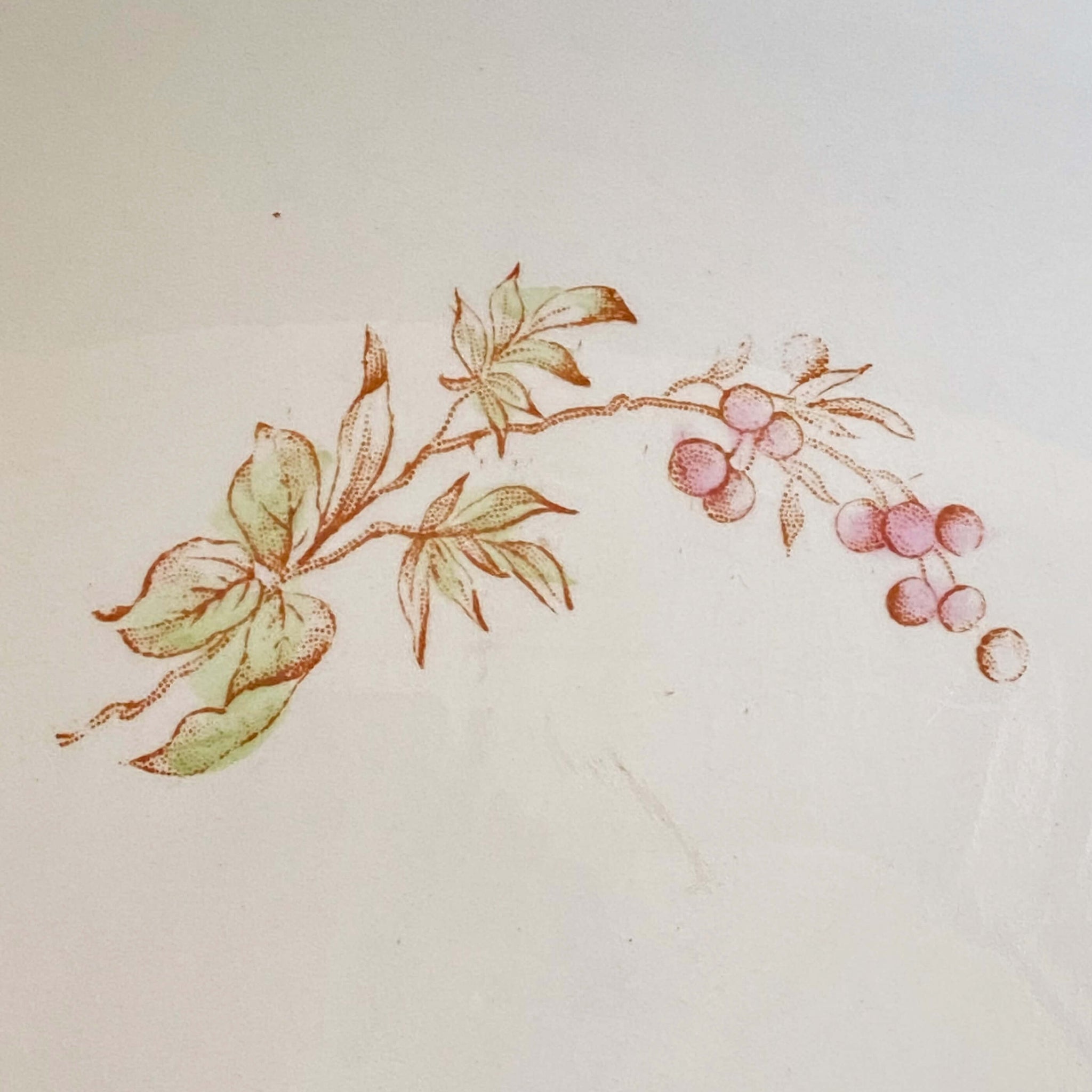 Antique Pink Floral Royal Porcelain Wash Basin & Pitcher by Maddock's Lamberton Works circa 1888-1902