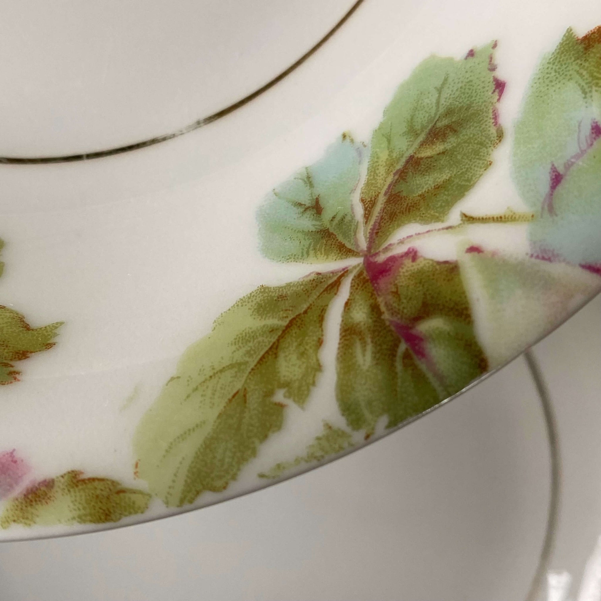 Antique German Porcelain Berry Bowls - Hermann Ohme circa 1900-1920s - Nine Available - Sold Individually