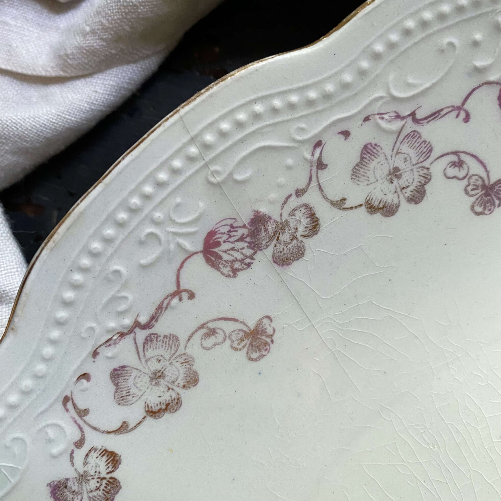 Antique Portrait Plate by The Colonial Co circa 1903-1922 after Moritz Stifter Painting