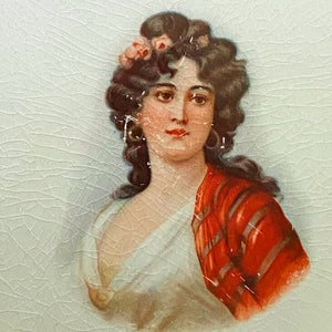 Antique Portrait Plate by The Colonial Co circa 1903-1922 after Moritz Stifter Painting