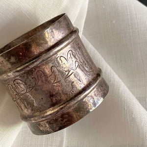 Mismatched Set of Vintage and Antique Napkin Rings - Set of Five