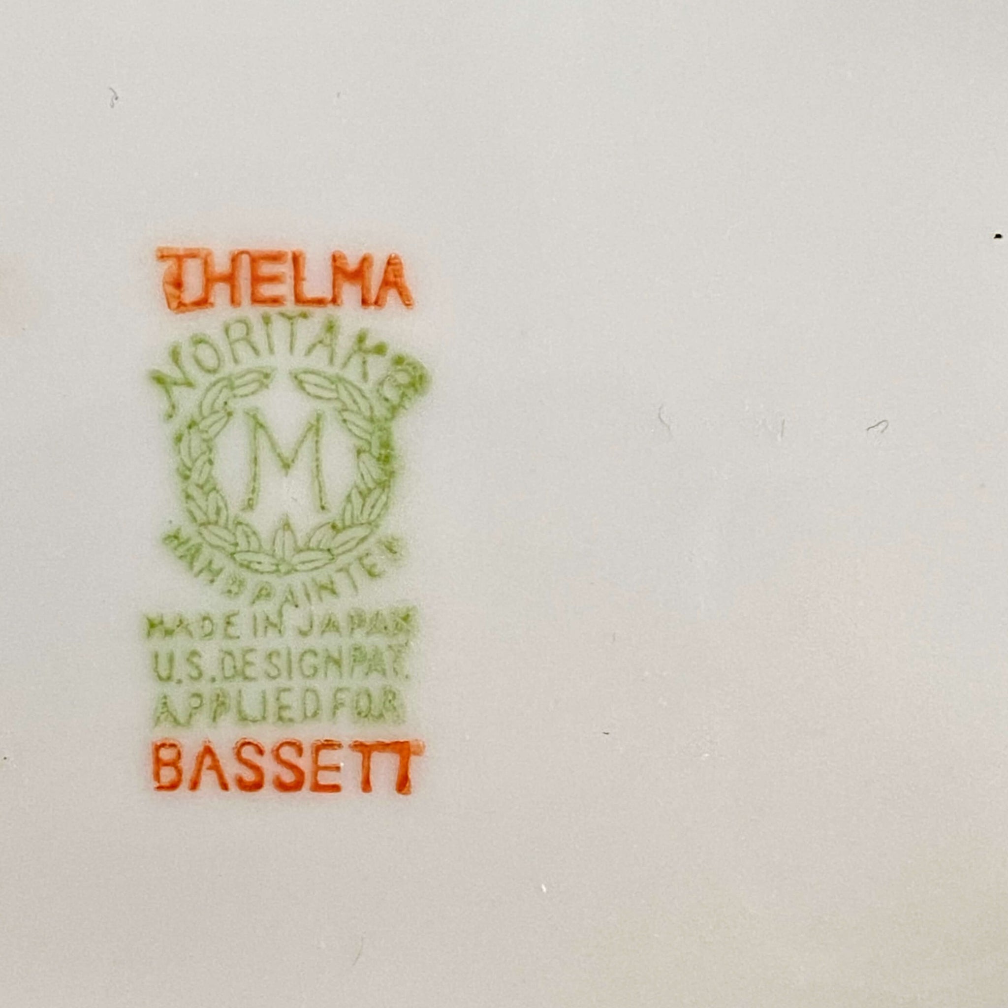 Antique Noritake Thelma Bassett Porcelain Relish Dish circa 1920s