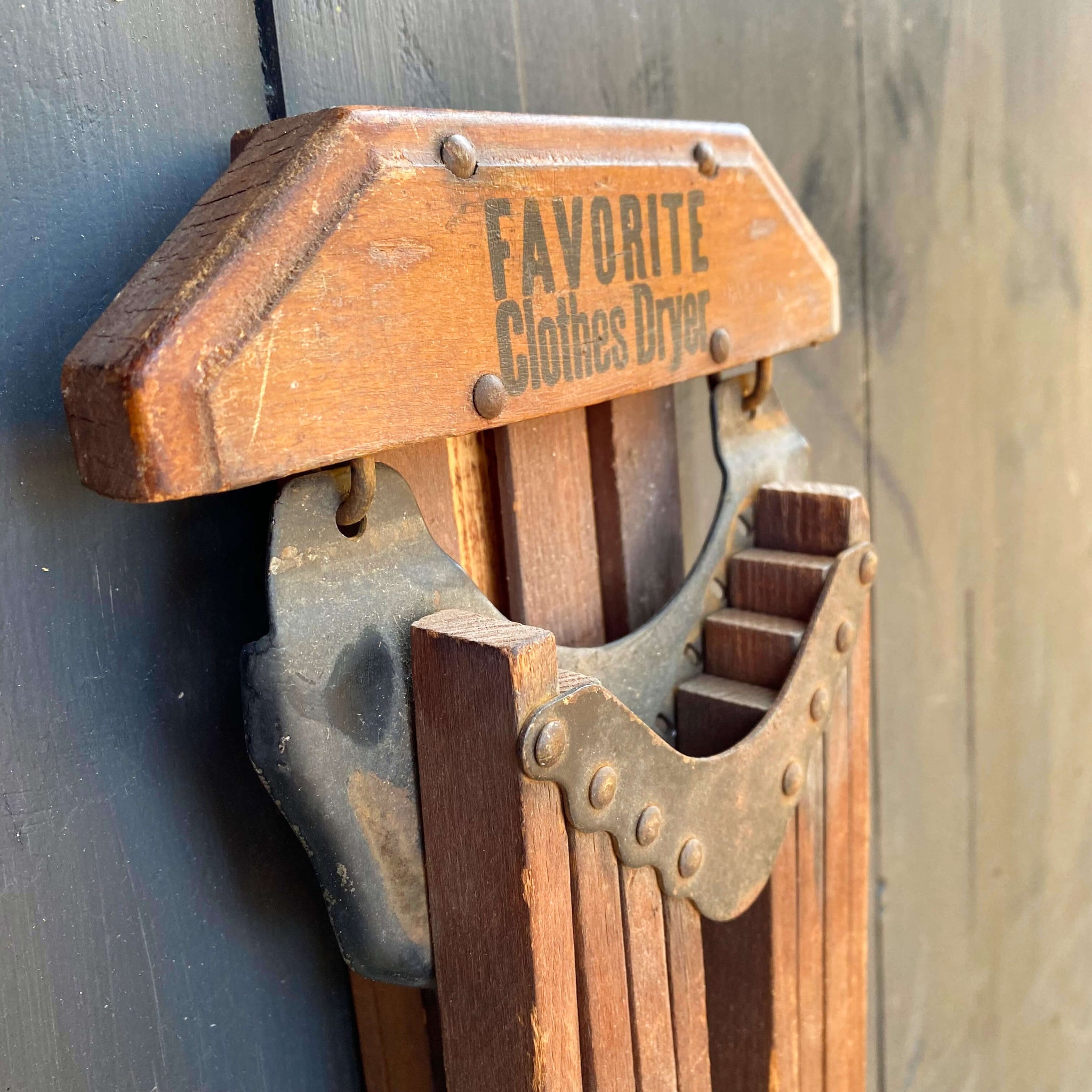 Antique Favorite Clothes Dryer Wall Mounted Wooden Dryer Rack - Ready to Hang