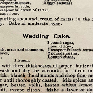 The Harvest Cook Book by the Ladies of the Grand Army of the Republic, New Haven CT circa 1890s-1908 - Rare Victorian Recipe Pamphlet
