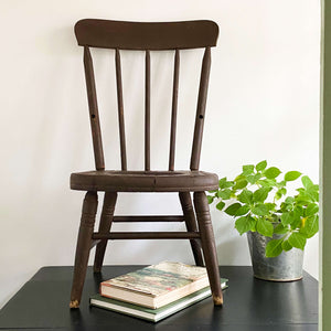 Antique Windsor Style Children's Potty Chair - Repurposed Plant Stand
