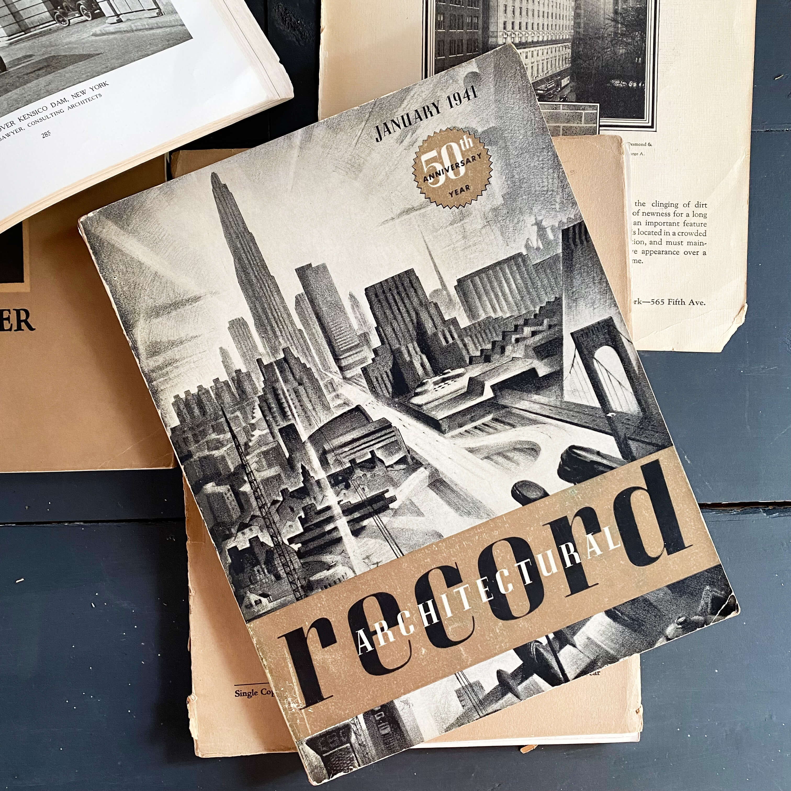Vintage 1940s Architecture Magazine - The Architectural