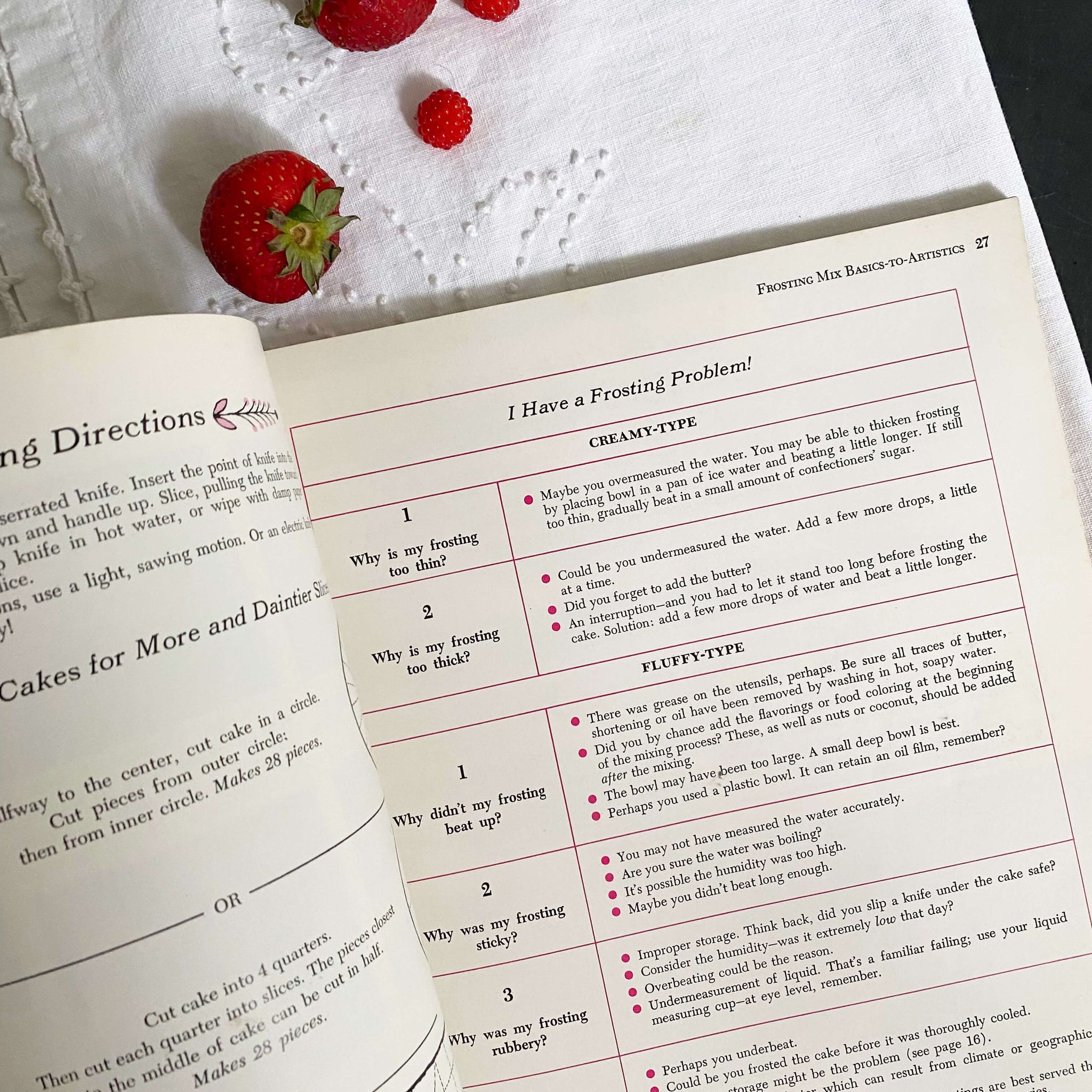 Betty Crocker's Cake and Frosting Mix Cookbook - 1966 First Edition Second Printing