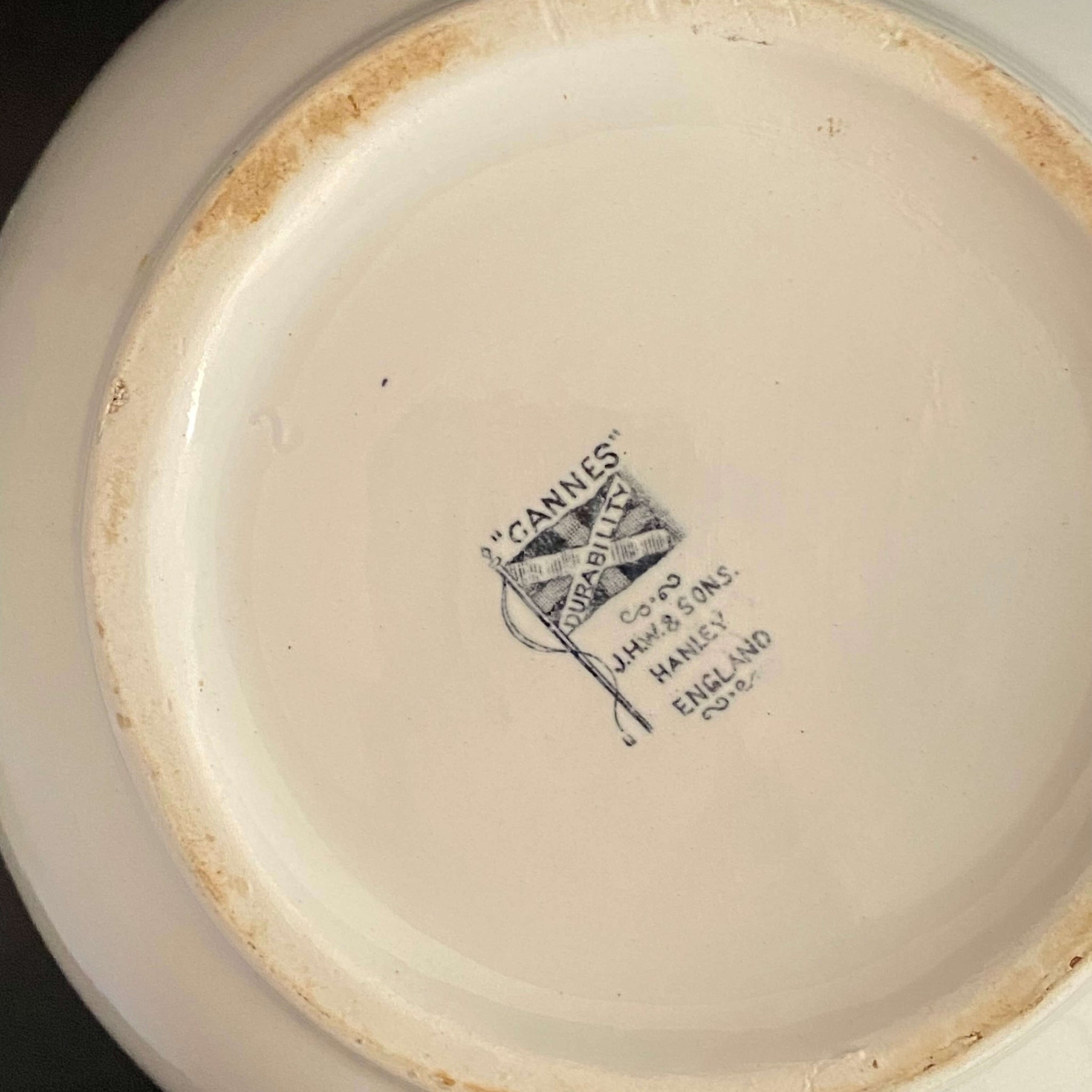 Antique J.H.W. & Sons Wash Pitcher Cannes Pattern circa 1892-1924