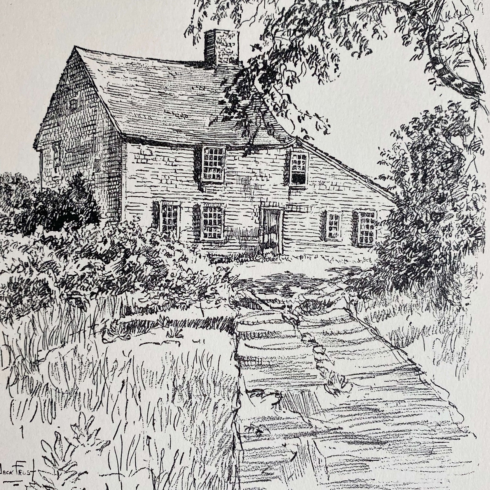 A Cape Cod Sketch Book by Jack Frost - 1939 First Edition