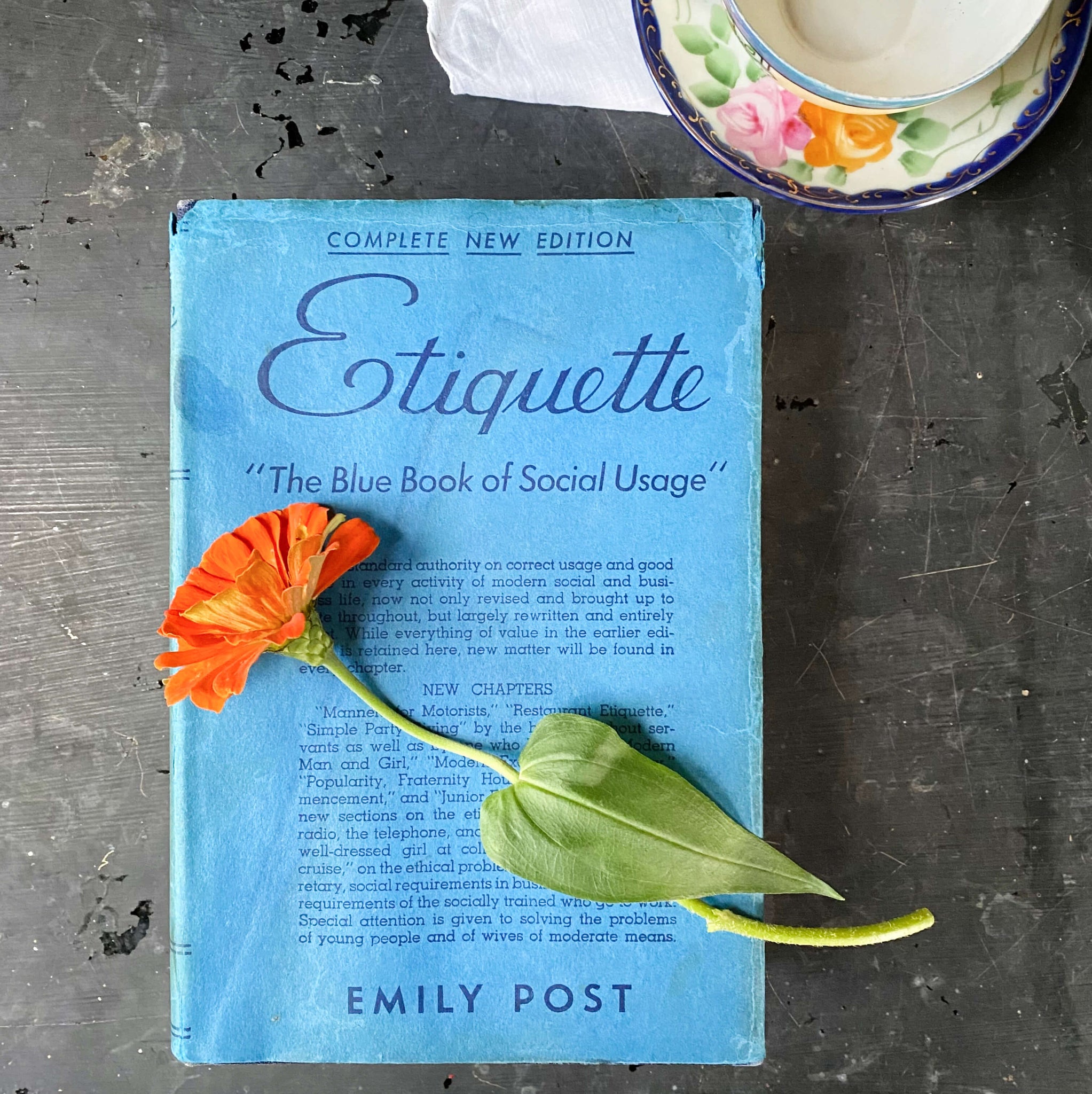 Emily Post Color Photo Etiquette by Emily Post - 1940 Edition with Dust Jacket - 9th Printing ...