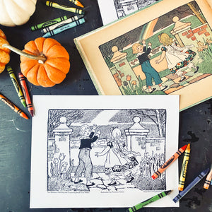 1920s Coloring Book Page - Free Download