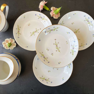 Vintage French Limoges Berry Bowls by M. Redon and La Porcelaine Limousine circa 1920s-1930s
