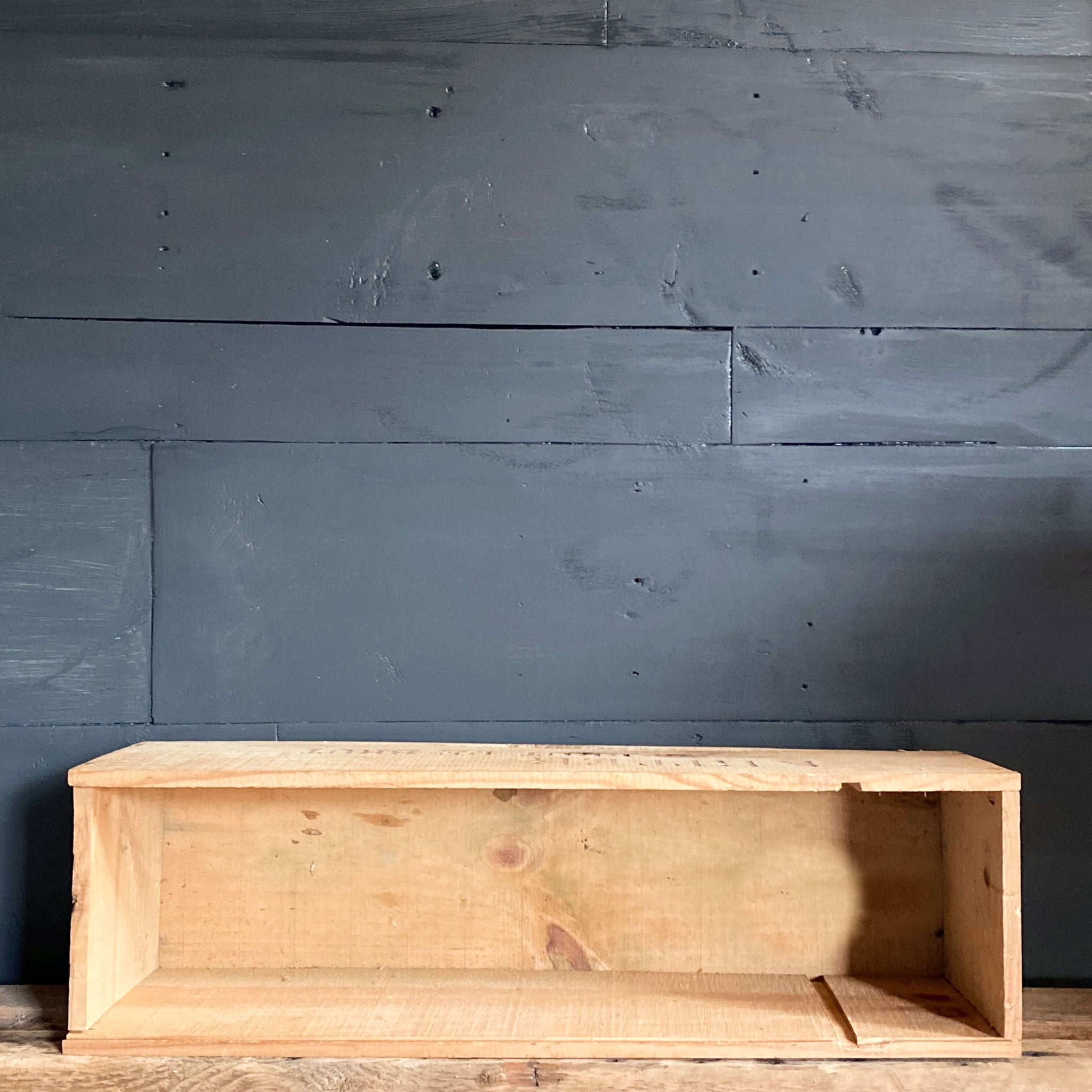 Wooden French Wine Box Crate - Kriter Brut de Brut - 21x6 Size