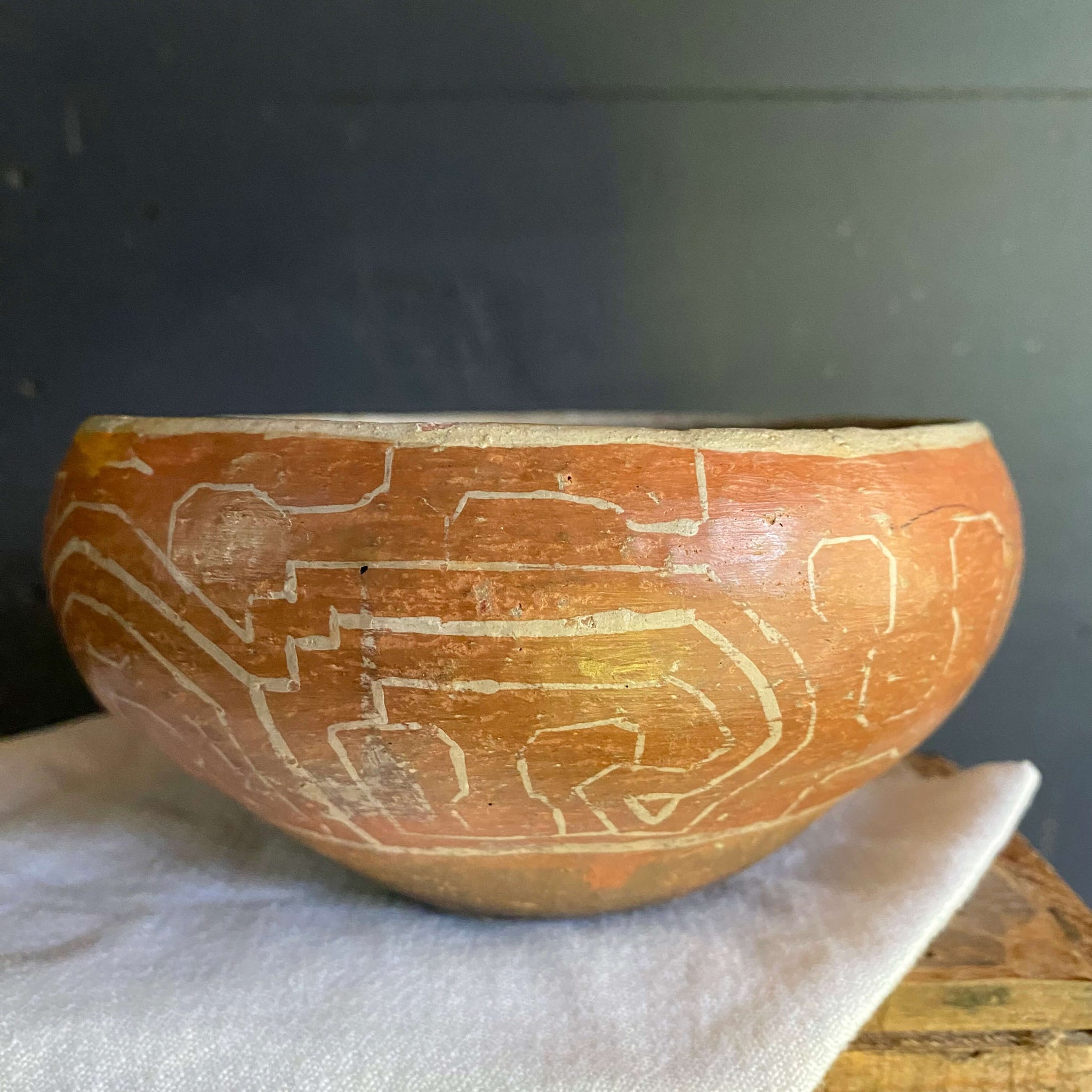 Handmade Peruvian Shipibo Pottery Bowl